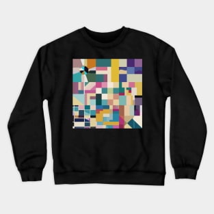 a t-shirt with an abstract color block design, a harmonious combination of subdued colors, to create a contemporary yet office-friendly look. Crewneck Sweatshirt